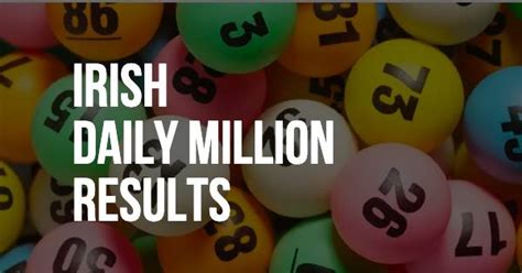 irish daily millions results both draws
