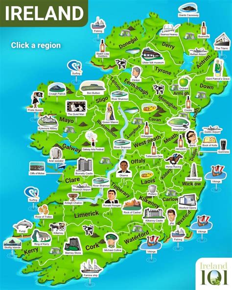 Irlandia Mapa Mapy Irlandii Travelin Irlandia Daftar - Irlandia Daftar