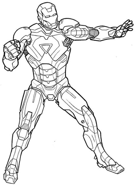 Iron Man para colorear: ¡Diviértete pintando al superhéroe de Marvel!