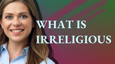 irreligious meaning