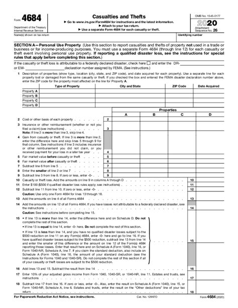 irs form 4684 storm damage Fill Online, Printable, Fillable Blank