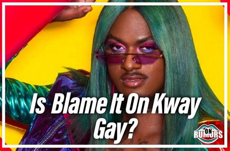 is blame it on kway gay