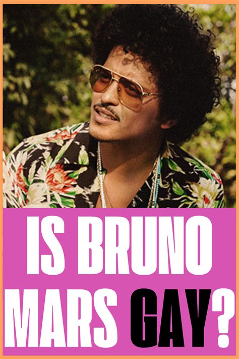 is bruno mars is gay