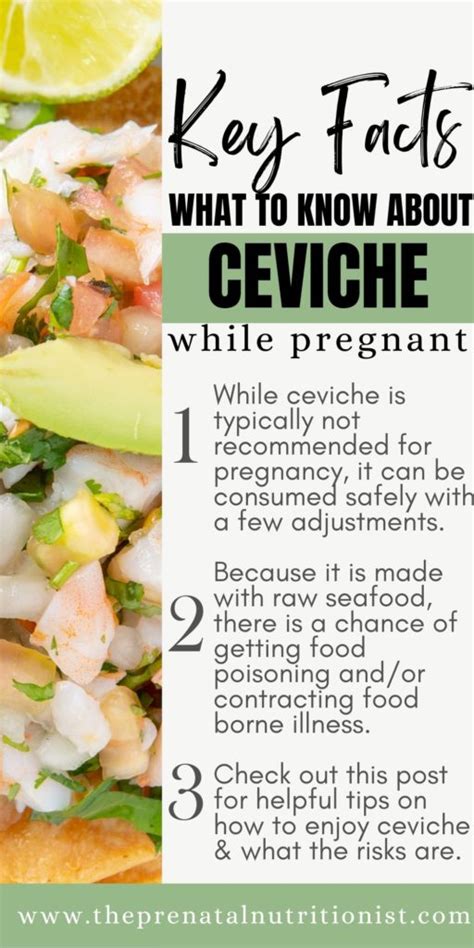 is ceviche safe to eat while pregnant