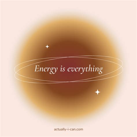 Is Everything Energy