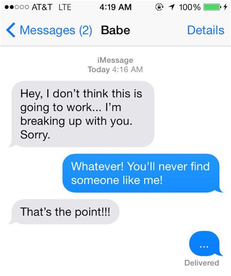 is it ok to break up over text messages