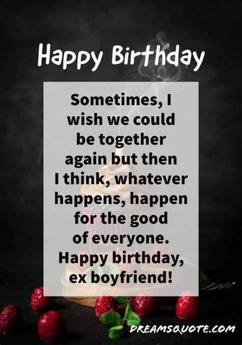 is it okay to wish your ex boyfriend a happy birthday