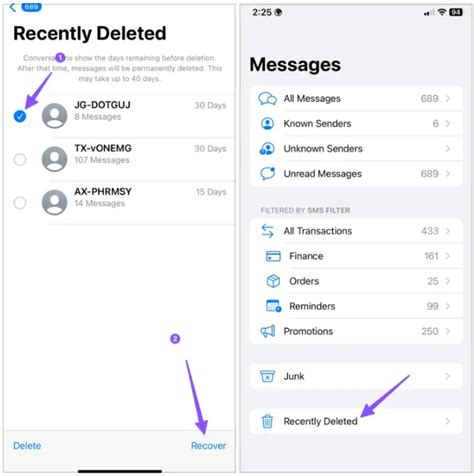 is it possible to retrieve deleted imessages