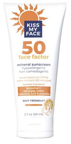 is kiss my face sunscreen reef safe