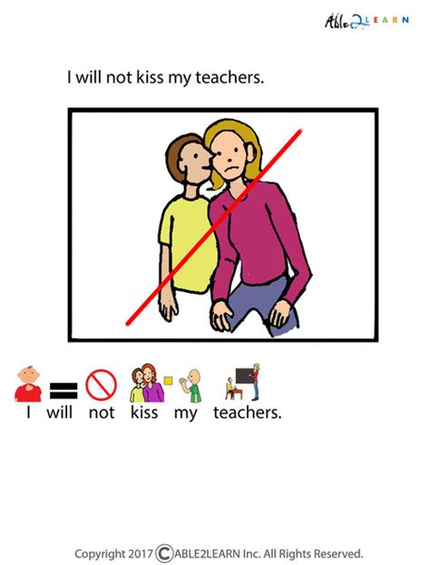 is kissing allowed in school laws