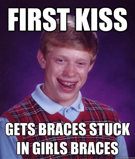 is kissing with braces bad for your eyes