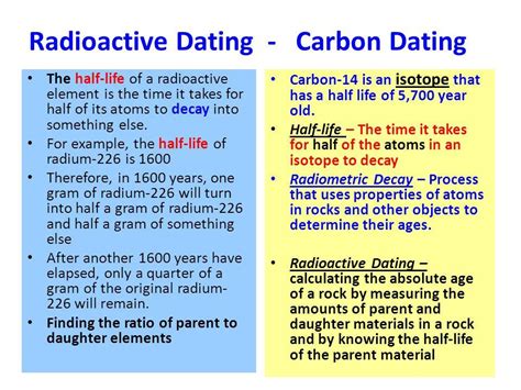 is radiometric and carbon dating the same thing