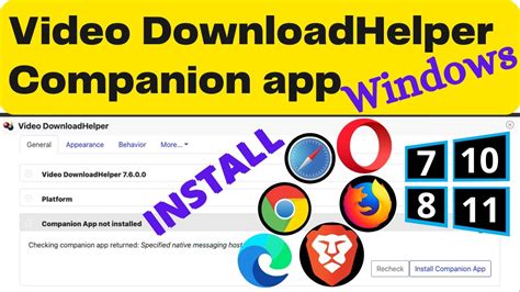 is the Video DownloadHelper Companion App safe to install …