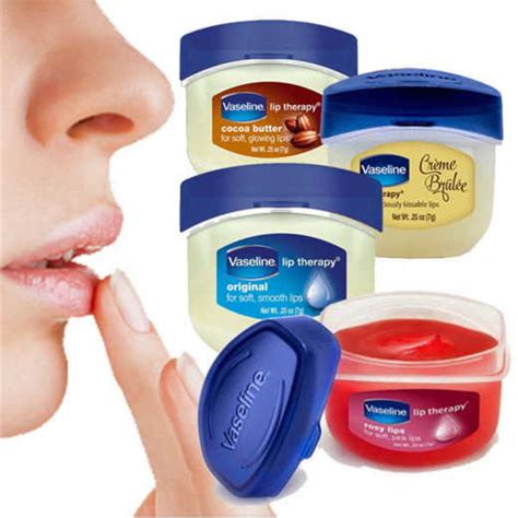 is vaseline safe to put on your lips