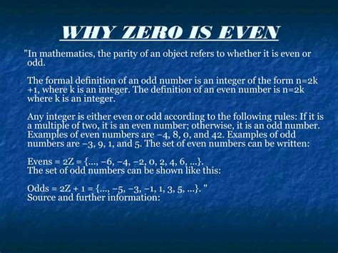 Is Zero Is An Even Number