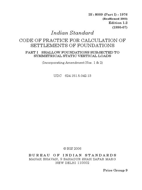 Read Is 8009 Part 1976 Reallimed 1993 Indian Standard 