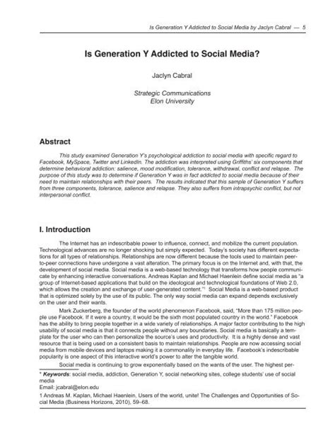 Read Is Generation Y Addicted To Social Media Elon University 