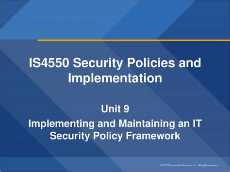 Read Is4550 Security Policies And Implementation Study Guide 