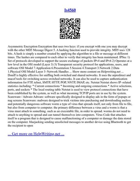 is4560 final review