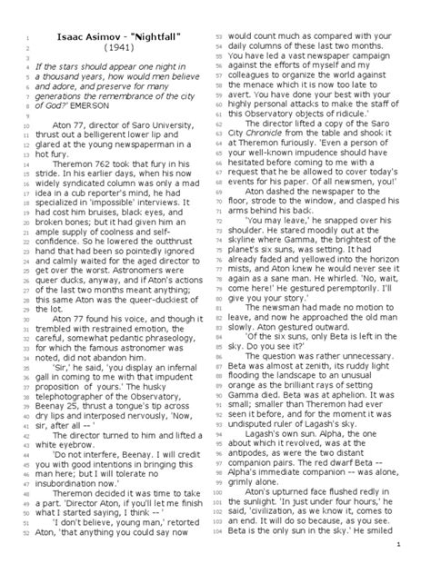 isaac asimov nightfall pdf
