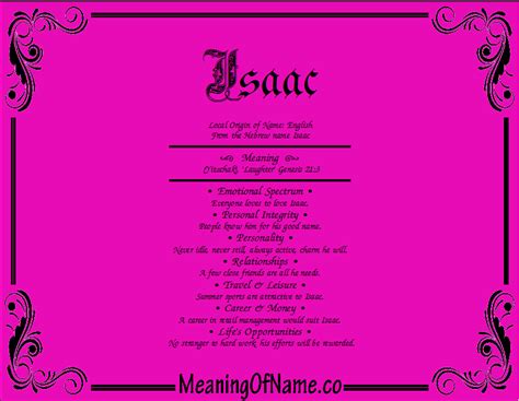 isaac name meaning