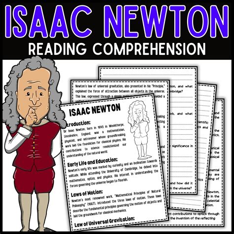 Isaac Newton Comprehension Task