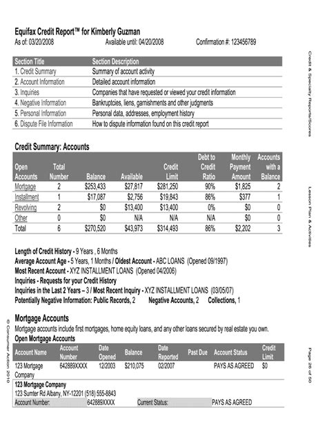 Isabella X27 S Combined Credit Report Worksheet Pdf Credit Report Scenario Worksheet Answers - Credit Report Scenario Worksheet Answers