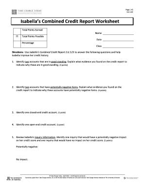 Isabella039s Combined Credit Report Worksheet Answers Mdash Combinations Worksheet With Answers - Combinations Worksheet With Answers