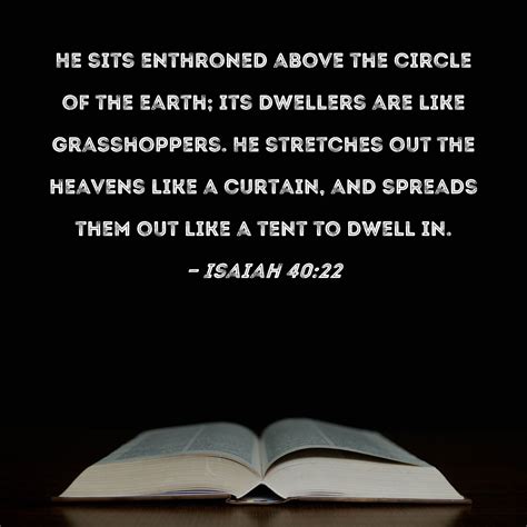 Isaiah 40 22