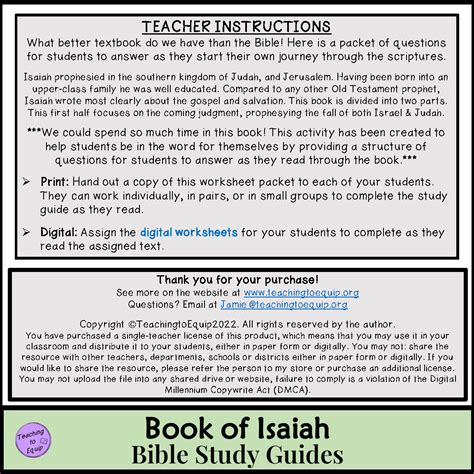 Isaiah Study Guide Answers