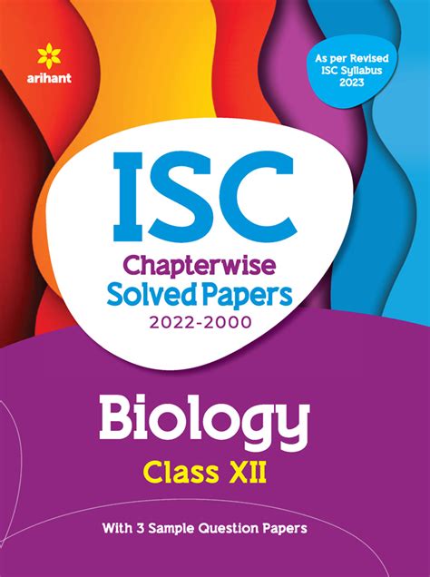 Isc Chapterwise Solved Papers Biology Class 12th