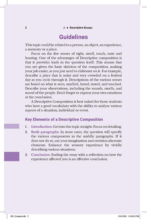 isc collection of essays class 11