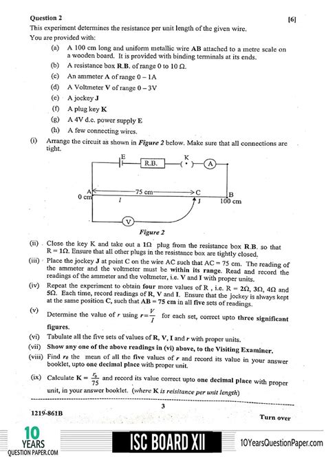 isc physics practical