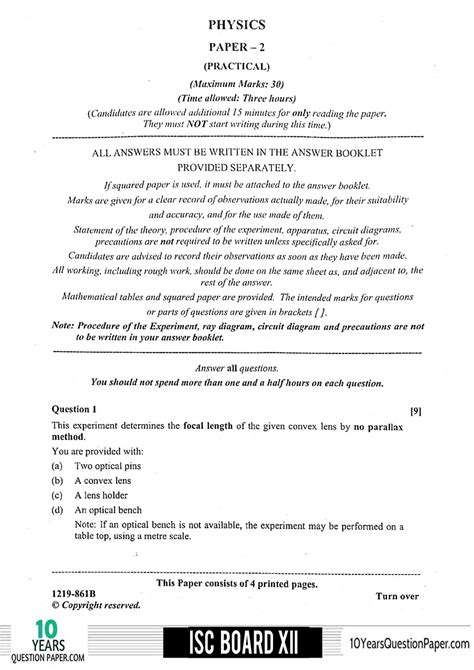 isc physics sample question paper 2014