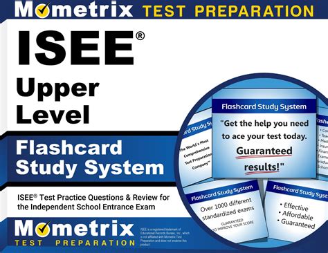 Isee Upper Level Flashcard Study System Isee Test Practice Questions Review For The Independent School Entrance Exam