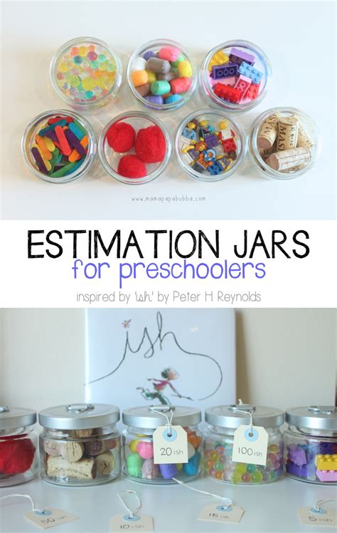 Ishful Math Estimation Jars For Preschoolers Mama Papa Estimate Math - Estimate Math