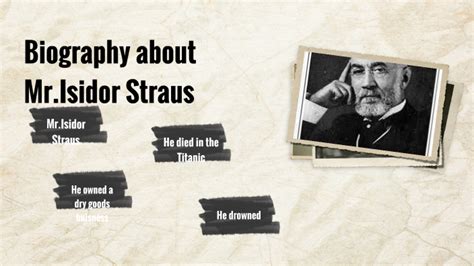 isidor straus biography sampler