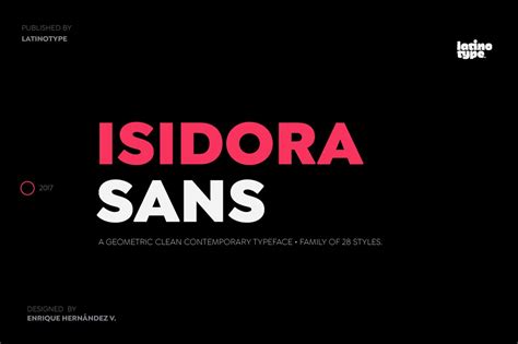 Isidora sans font