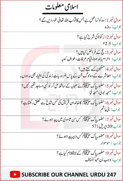 Islamic And Science Knowledge Urdu