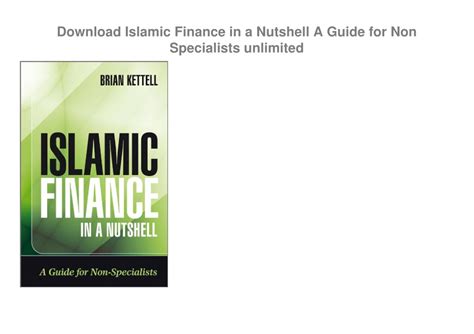 Islamic Finance In A Nutshell A Guide For Non Specialists The Wiley Finance Series