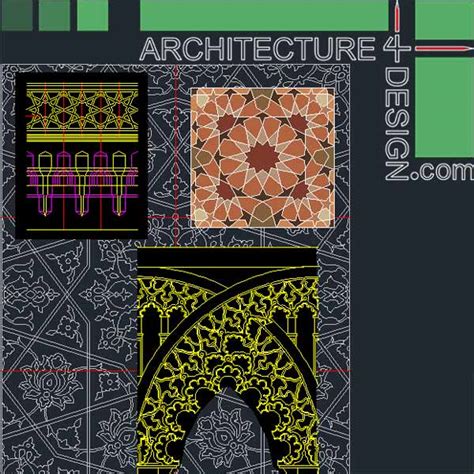 islamic ornament autocad blocks