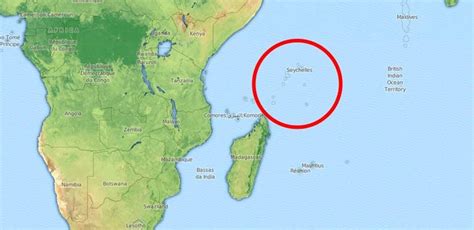 Islas Seychelles Mapa