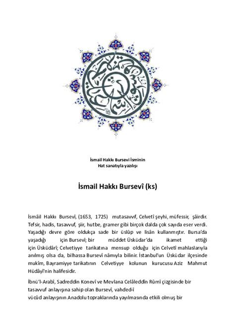 Ismail Hakkı Bursevi