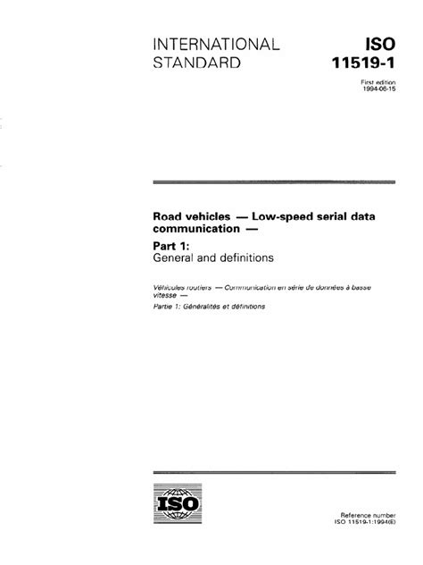 Iso 11519 Specification