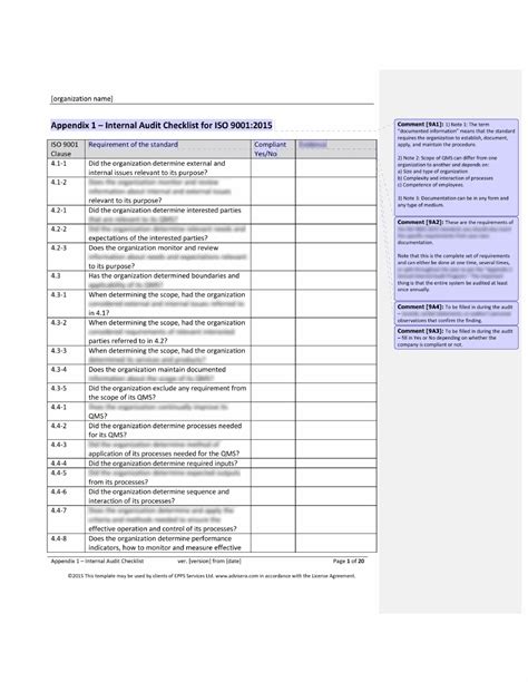 iso 13485 audit checklist
