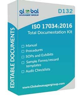 Iso 17034 2016 Documents Withprocedures Audit