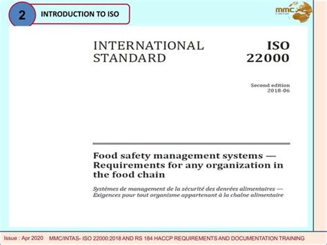iso 22000 manual