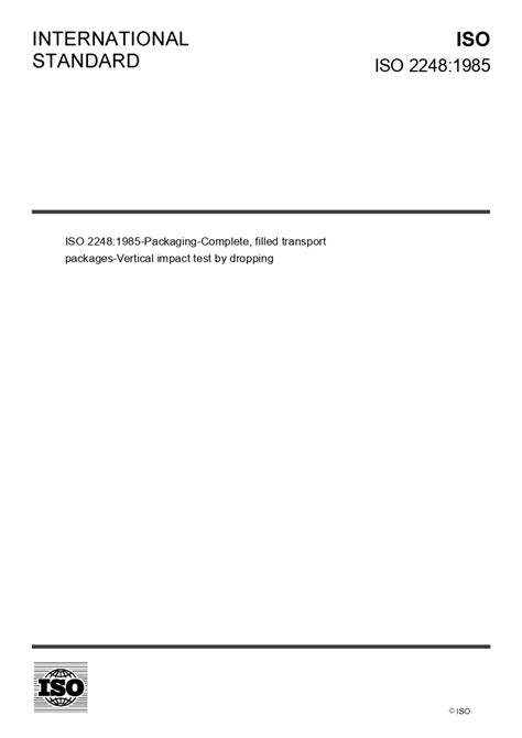 Iso 2248 Standard
