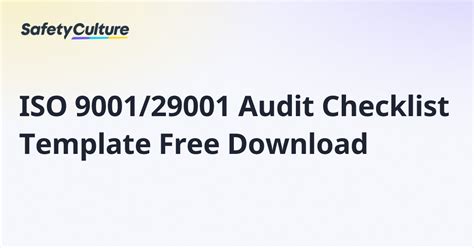 Iso 29001 Audit