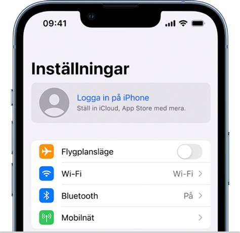 iso inställning iphone